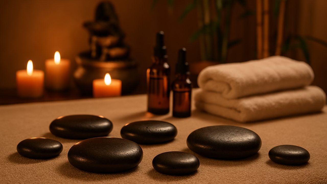 Massagem com Pedras Quentes